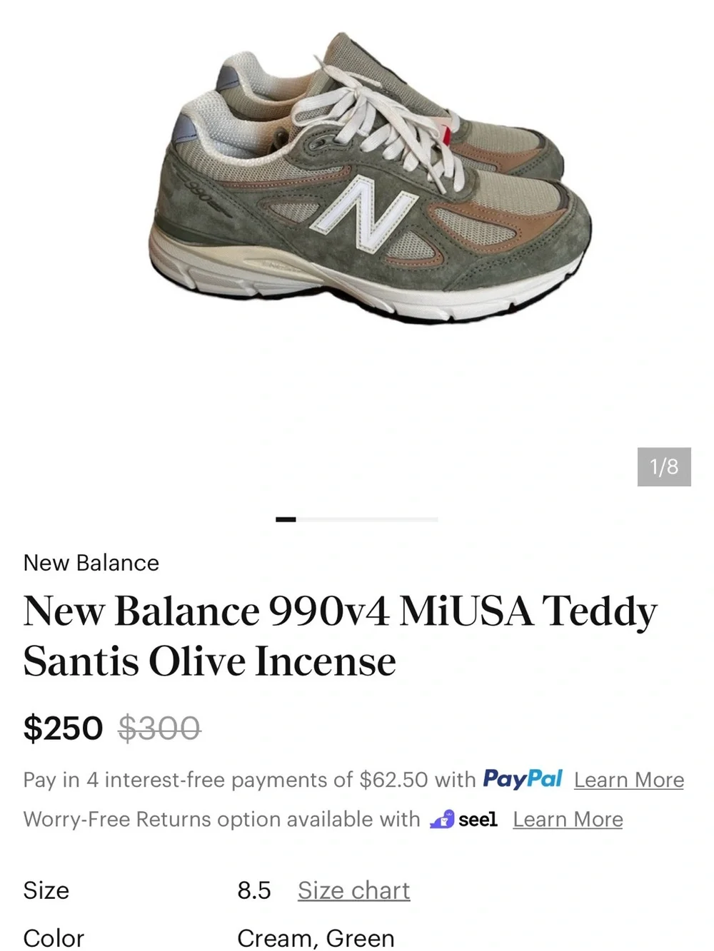 New Balance Teddy Santis ‘Olive Incense’ Men’s Sneaker
